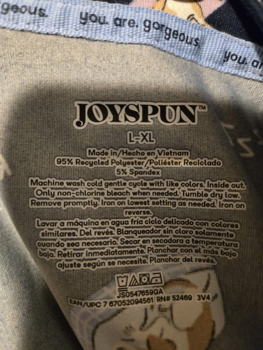 NWT Women's Joyspun Dogs Napping Nightgown With Pockets. L/XL. - Picture 4 of 5